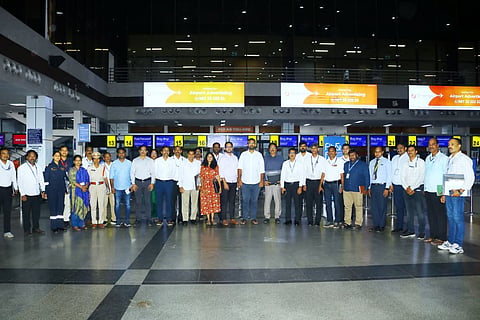 Visakhapatnam International Airport Advisory Committee (AAC) convened a meeting at the airport premises under the chairmanship of MP M. Sribharath.