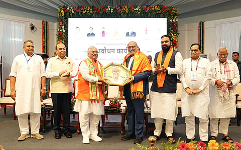V-P CP Radhakrishnan inaugurated the training programme for the members of
the Bihar Assembly in Gaya Ji