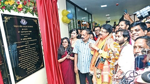 Developed by Odisha State Police Housing and Welfare Corporation Ltd, the three-storey smart library houses over one lakh books and offers seating capacity for more than 1,000 readers.