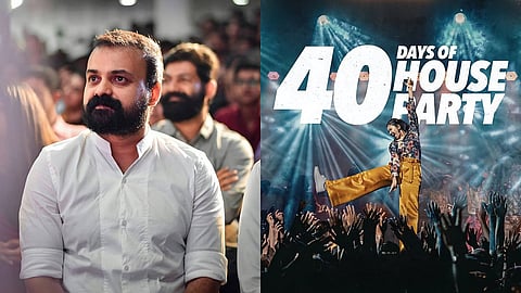 Kunchacko Boban (L), Poster of 40 Days of House Party (R)