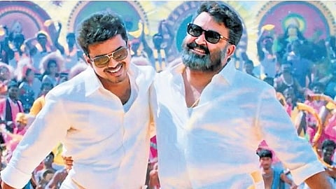 Mohanlal and Vijay in ‘Jilla’ movie.