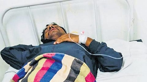 An affected villager at Aul CHC