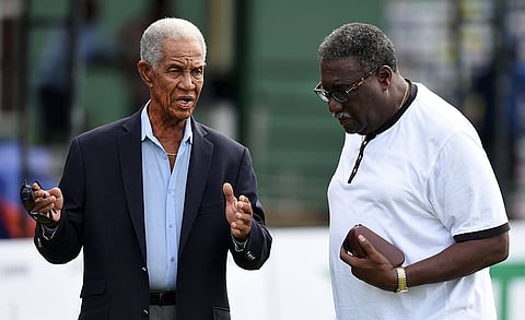 Sir Garfield Sobers with Clive Lloyd