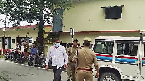 Rajendra Chauhan, the second accused in the Badrinath temple donations alleged theft case, is being taken to be produced before the Civil Court in Chamoli on Saturday, July 18, 2026.