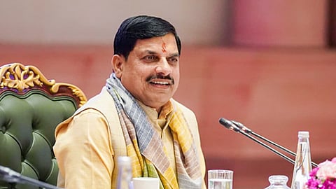 Madhya Pradesh Chief Minister Dr Mohan Yadav attends Bharat Tex 2026 at Bharat Mandapam in New Delhi on Thursday, July 16, 2026.