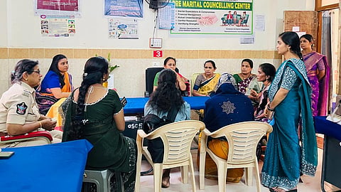 One stop center being run by east Godavari district women child welfare department takes up campaign prevention of suicide.