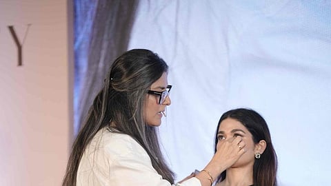Celebrity makeup artist Namrata Soni during the event in Bengaluru