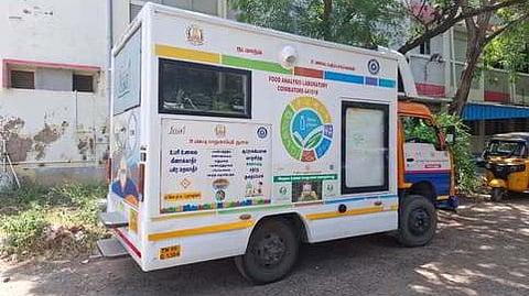 A single mobile food analysis laboratory called 'Food Safety on Wheels' is being operated for four districts - Nilgiris, Coimbatore, Tiruppur, and Erode.