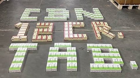Tramadol tablets seized in Delhi.