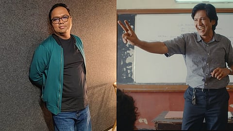 Biswapati Sarkar (left), and Kay Kay Menon in Adarsh Baal Vidyalaya