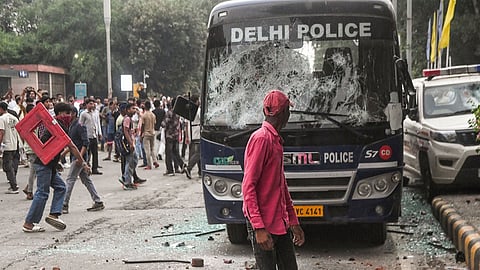 FIR filed over alleged assault on an RAF jawan during the CJP march.