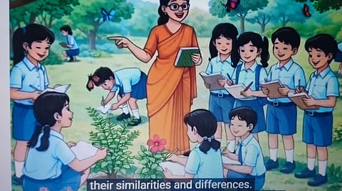 An animation uploaded in the Chendiya government school website