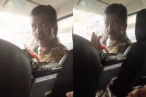 In the video, the constable, who was driving a police vehicle, is allegedly heard telling the students that he would plant a 59-gram packet of drugs in their pockets, arrest them under the NDPS Act and "ruin their careers" if they continued protesting.