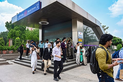 The services resumed hours after Union Education Minister Dharmendra Pradhan submitted his resignation.