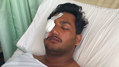 Sahil Lochab suffered pellet gun injuries during the July 20 CJP protest march to Parliament in Delhi.