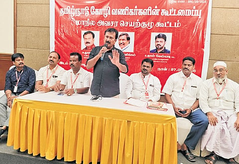 Federation president B Durairaj told reporters that the suspension of sale would continue until poultry producers comply with the state government’s 2024 guidelines to ensure hygiene in transporting vehicles