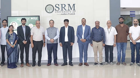 Quantinuum Delegation along with SRM University-AP leadership and faculty.