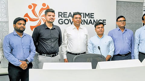 The delegation reviewed RTGS initiatives, including its integrated data platform, AI-based governance applications, CCTV360 policing system and AWARE disaster management platform.