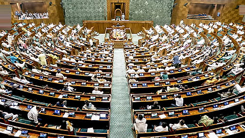 Lok Sabha Speaker Om Birla conducts proceedings in the House during the Monsoon session of Parliament, in New Delhi, Wednesday, July 29, 2026.