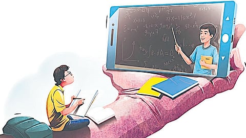 The website offers classes following the Kerala state syllabus for SSLC and Plus-I students, with plans to introduce artificial intelligence courses in the coming months.