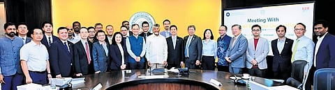 A Taiwan delegation met CM Chandrababu Naidu on Wednesday