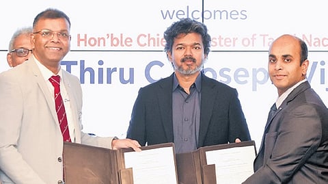 The agreements were signed at an event hosted by Guidance TN in the presence of Chief Minister C Joseph Vijay