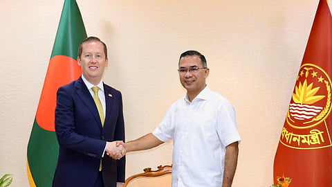 US Special Envoy for South and Central Asia Sergio Gor, Bangladesh PM Rahman