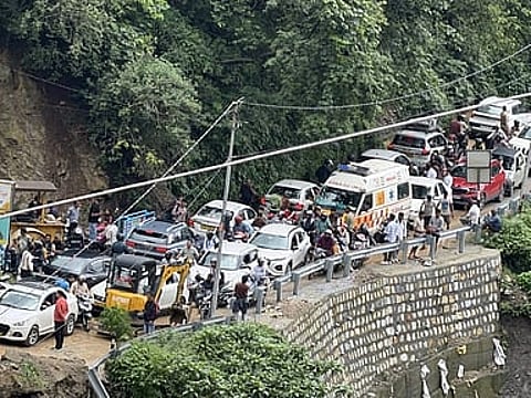 A large proportion of tourists entering Mussoorie