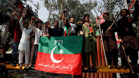 PTI claimed that thousands of people were staging a sit-in at Dhe Chok in Rawalakot and alleged that Rangers had opened fire on peaceful demonstrators.