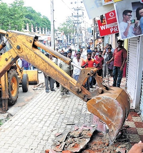 Several locations have witnessed repeated encroachments despite multiple clearance operations.