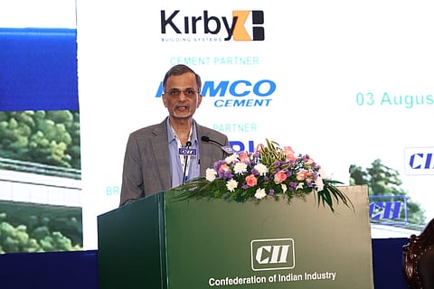 Chief Economic Advisor V Anantha Nageswaran during the CII Tamil Nadu Infrastructure Summit.
