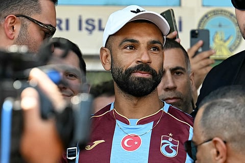 Mo Salah arrives at Istanbul Ataturk Airport