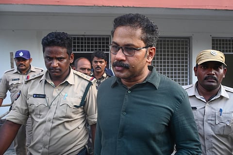 Special investigation team probing the custodial death of 24-year-old youth Gade Sai Krishna produced the accused SSVV Nagaraju before the court on