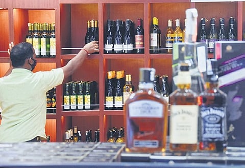 Customers have to visit the outlet to collect the purchased liquor.