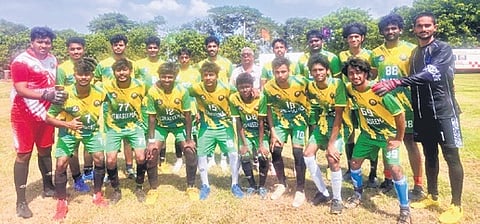 Football tourney for men begins in Mylavaram
