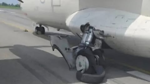 Flight 91-613 (VT-UDA) took off from the Indira Gandhi International Airport at 11.11 am and was landing at Bilaspur airport at 1.22 pm when the tyre on the aircraft’s left-hand side burst.