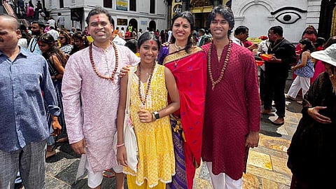 The four-member Telugu non-resident Indian (NRI) family Santosh Kumar Sahu hailing from Parvathipuram allegedly went missing following flash floods and mudslides along the Nepal-Tibet border.