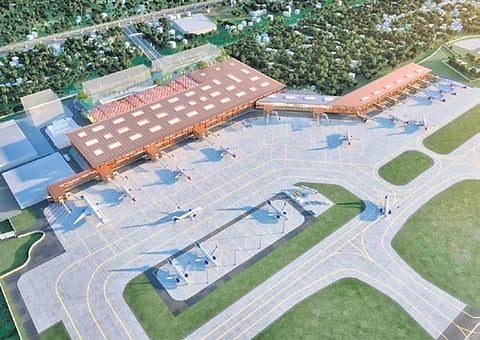 An artist’s view of redeveloped Thiruvanthapuram International Airport expansion