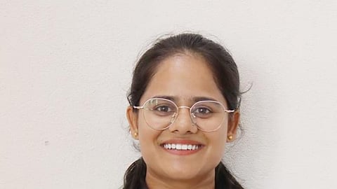 Srushti Manjunath Ullagaddi, a final-year Information Science Engineering student, is from Hattimattur village in Haveri district.