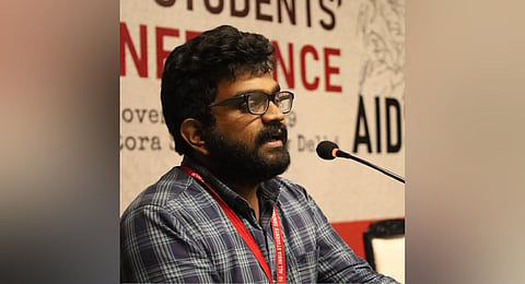 All India Democratic Students’ Organisation (AIDSO) State Secretary Ajay Kamath