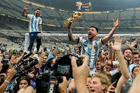 Messi with 2022 World Cup