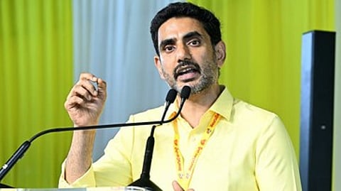 HRD Minister Nara Lokesh.