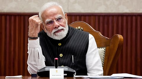 PM Modi hails 7.8% growth, calls for swadeshi push to build ‘Viksit Bharat’