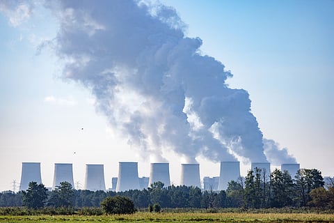 Water vapor rises from the cooling towers at the Jänschwalde power plant in Turnow-Preilack, Germany, Wednesday, Sept. 2, 2026.