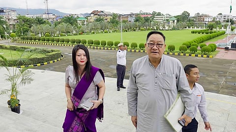 MLAs Haokholet Kipgen and Kimneo Haokip Hangshing were physically present during the first sitting of the 8th session of the 12th Manipur Legislative Assembly.