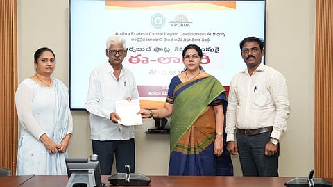 The allotment was carried out through a transparent e-lottery system at the APCRDA headquarters in Rayapudi.