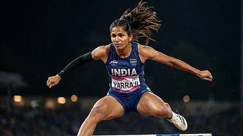 Visakhapatnam's 27-year-old Olympian and ace hurdler Jyothi Yarraji.