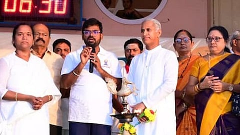Dr Mantena Satyanarayana Raju observed that yoga had an important role in shaping a healthy future generation.