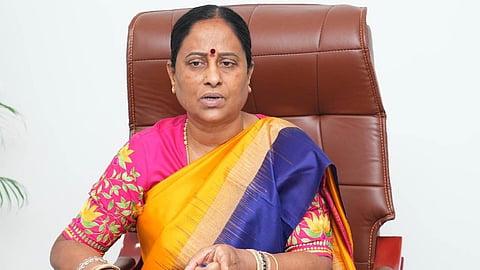 Telangana Endowments Minister Konda Surekha.
