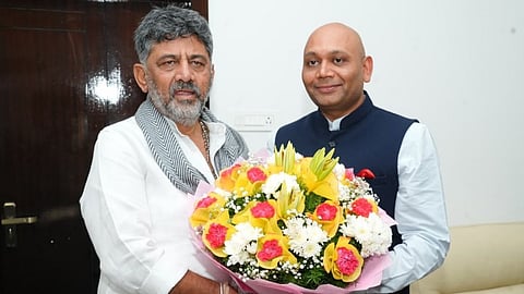 Ambassador of India to Azerbaijan Abhay Kumar meets Karnataka Chief Minister DK Shivakumar as part of a diplomatic visit aimed at strengthening the state’s international outreach.